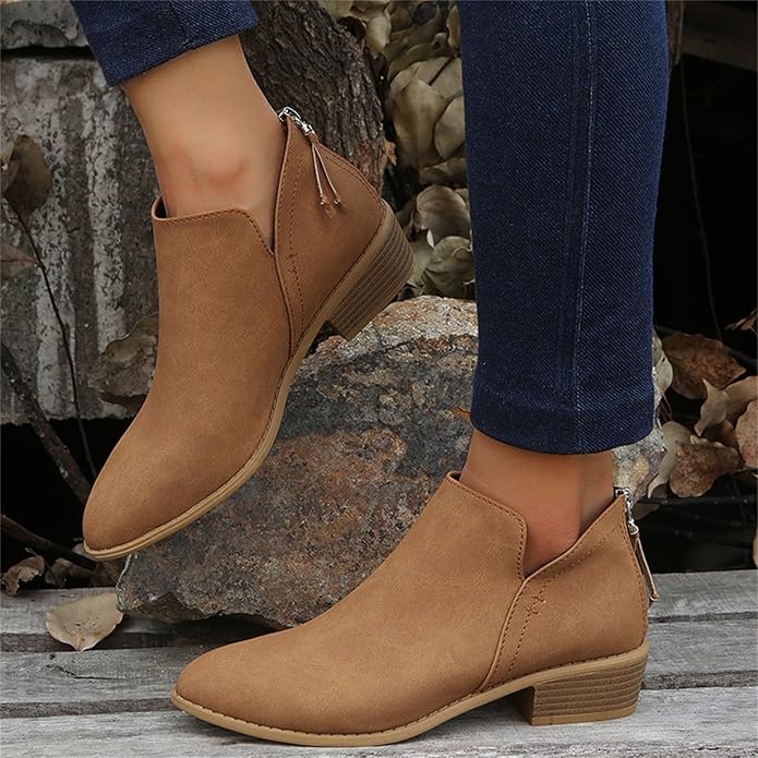 Mia - Sleek Ankle Boots for Effortless Style