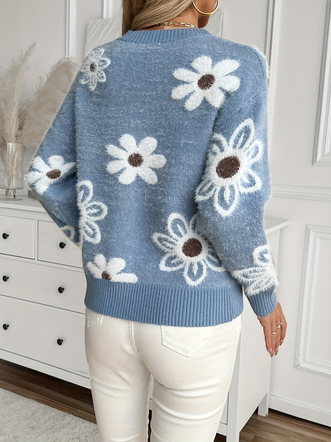 Elyza - Floral Patterned Sweater