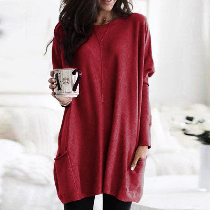 Maree - Oversized round neck jumper for women