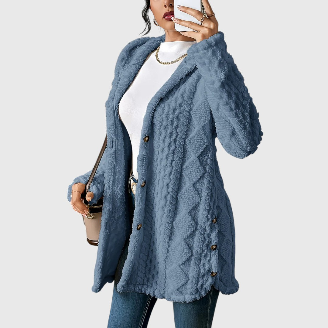 Gladys - Comfortable Mid-length Cardigan