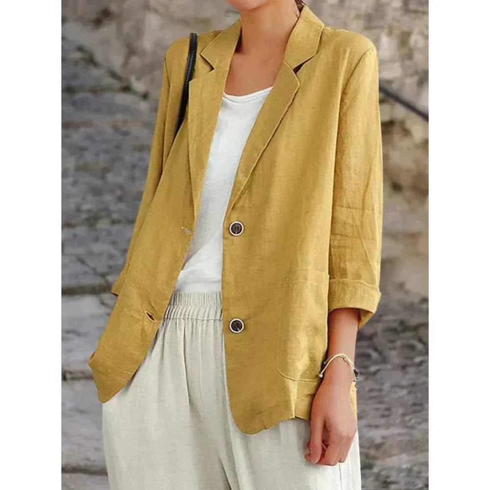 Vanessa | Lightweight Blazer with Rolled Sleeves