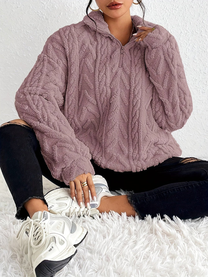 Tara - Knit Half Zip Jumper