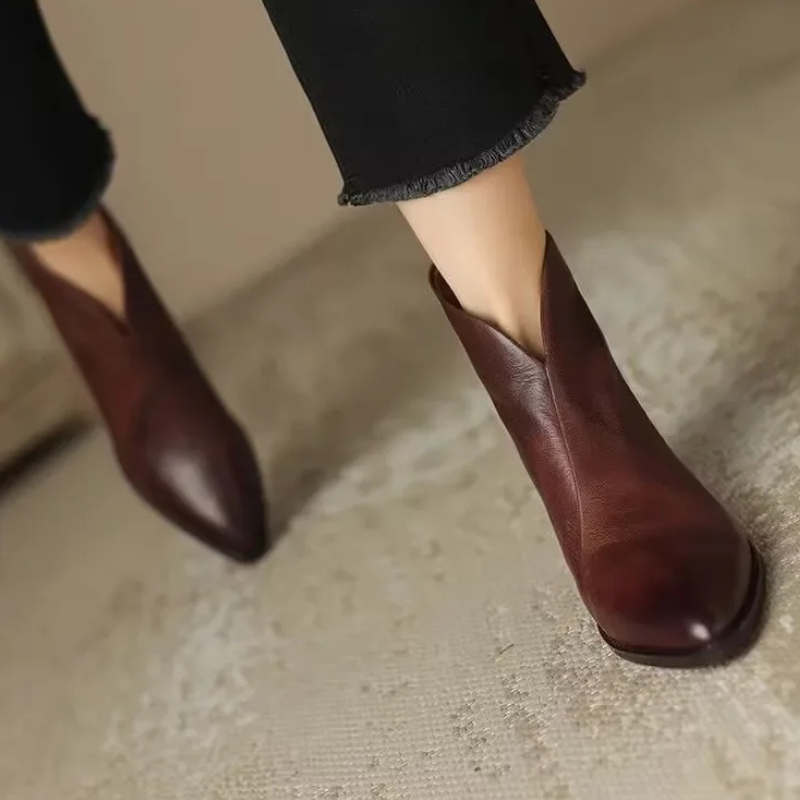 Sarah™ - Classic Leather Ankle Boots for Women