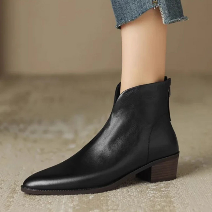 Sarah™ - Classic Leather Ankle Boots for Women