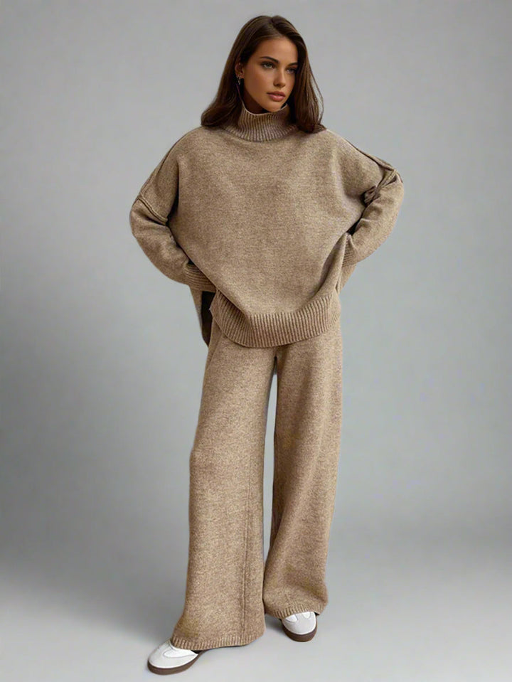 Pippa - Soft Knit Turtleneck Lounge Set