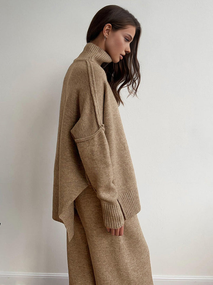 Pippa - Soft Knit Turtleneck Lounge Set