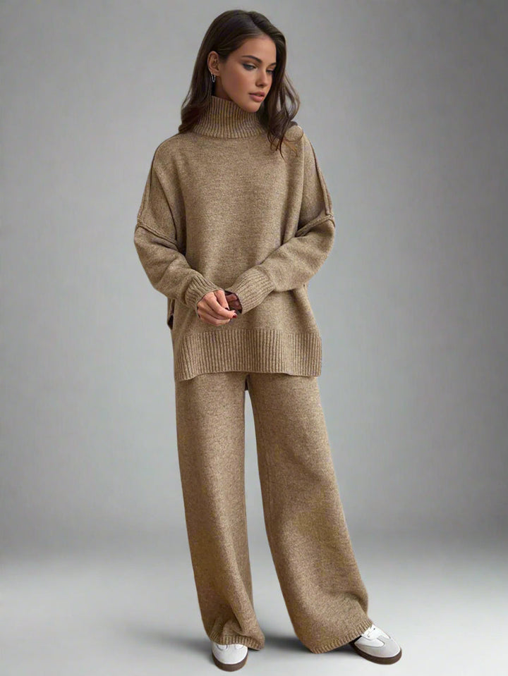 Pippa - Soft Knit Turtleneck Lounge Set