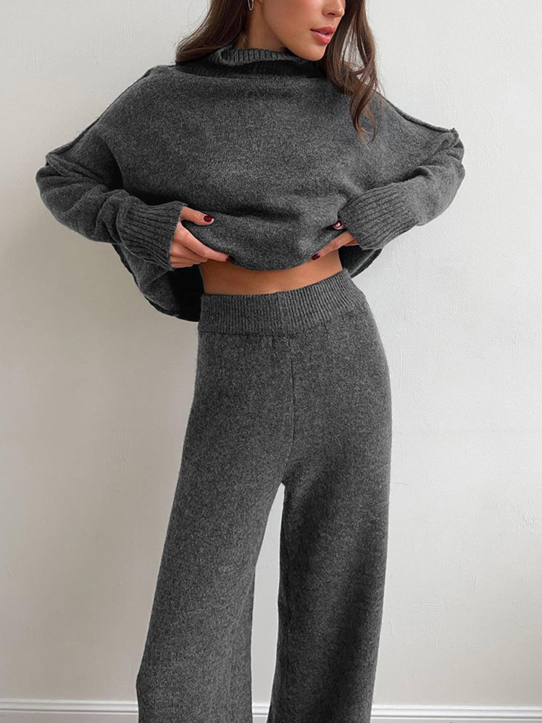 Pippa - Soft Knit Turtleneck Lounge Set