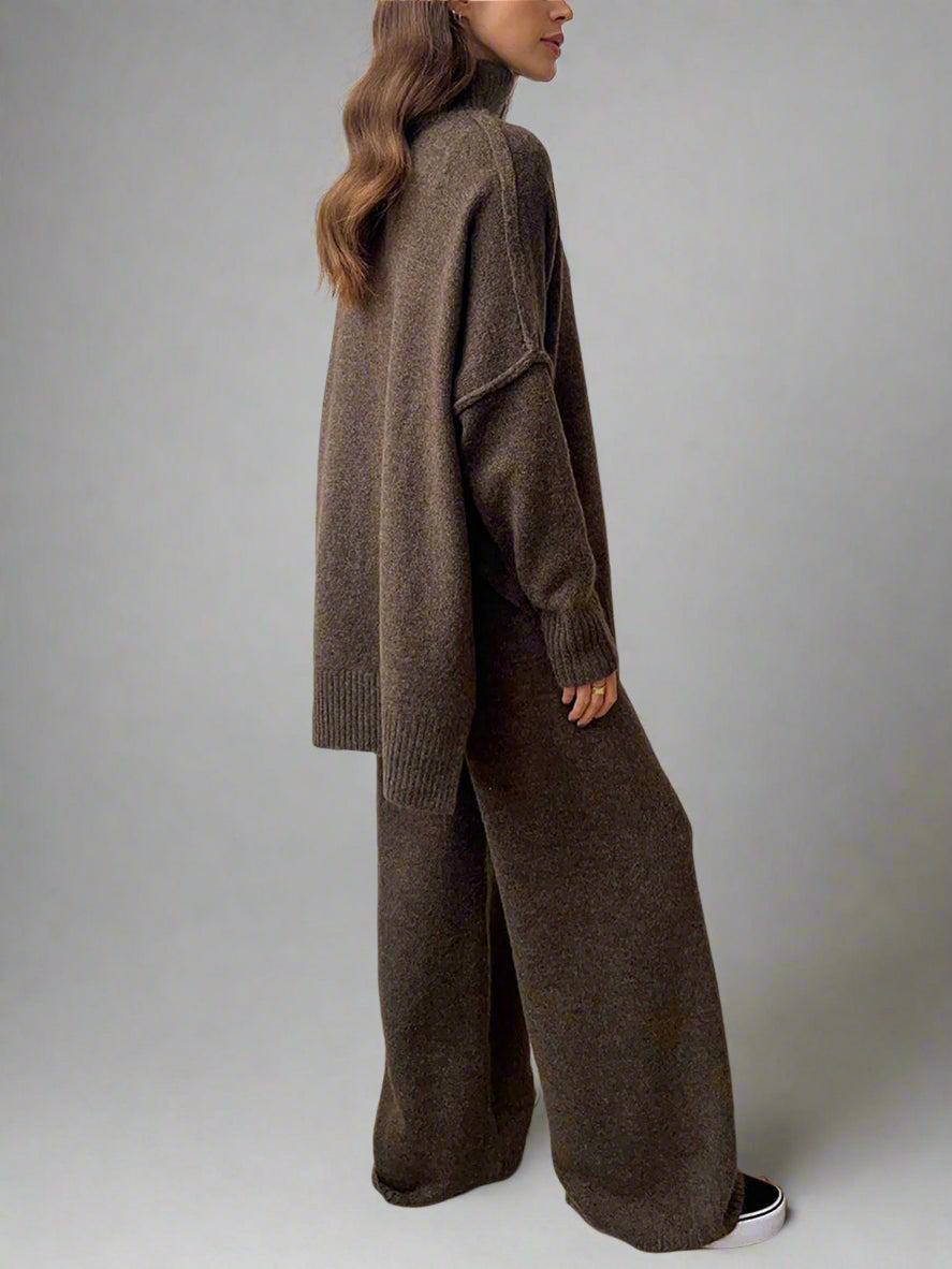 Pippa - Soft Knit Turtleneck Lounge Set