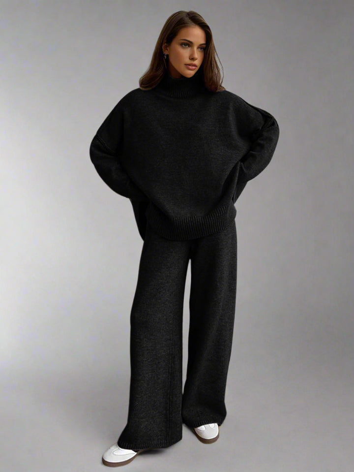 Pippa - Soft Knit Turtleneck Lounge Set