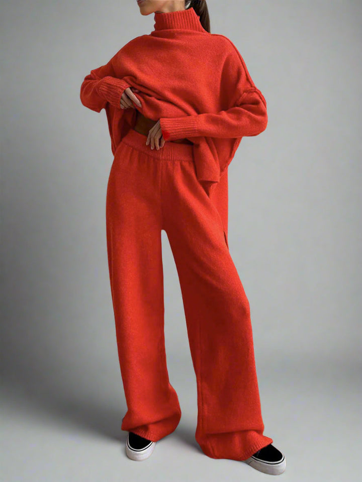 Pippa - Soft Knit Turtleneck Lounge Set