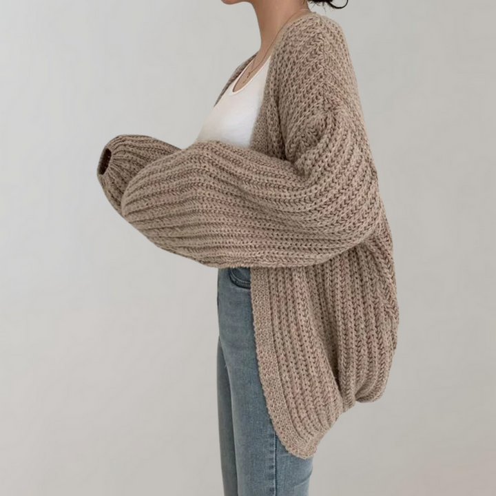 Holly - Chunky Knit Oversized Cardigan