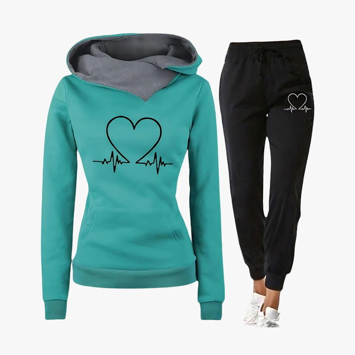 Lillian - Heartbeat Hoodie Set