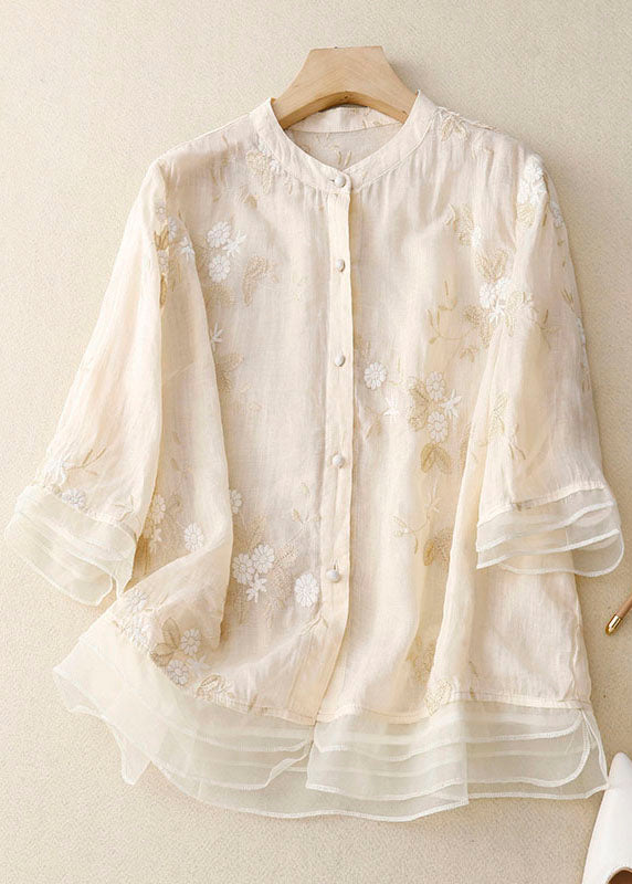 Ava™ | Embroidered Cotton Blouse