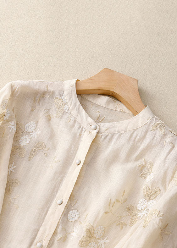 Ava™ | Embroidered Cotton Blouse