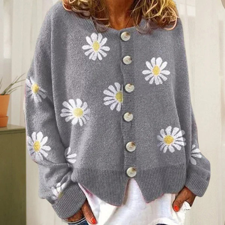 June - Knit Button-Up Cardigan