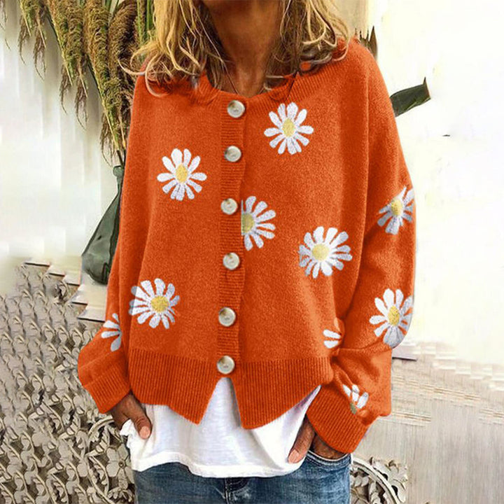 June - Knit Button-Up Cardigan