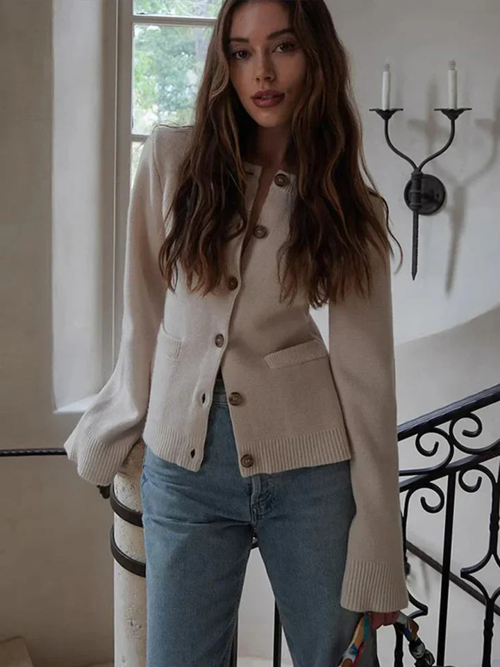 Sharon - Button-Up Knit Cardigan
