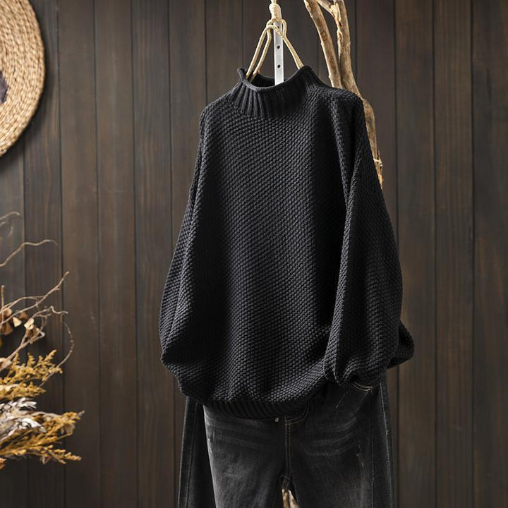 Emma - Funnel Neck Knitted Jumper