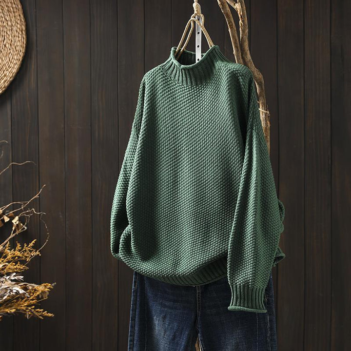 Emma - Funnel Neck Knitted Jumper
