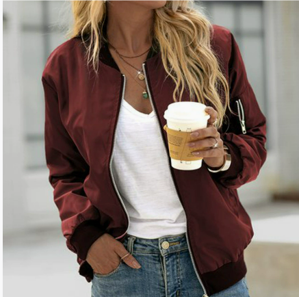 Bec - Long sleeve bomber jacket for women