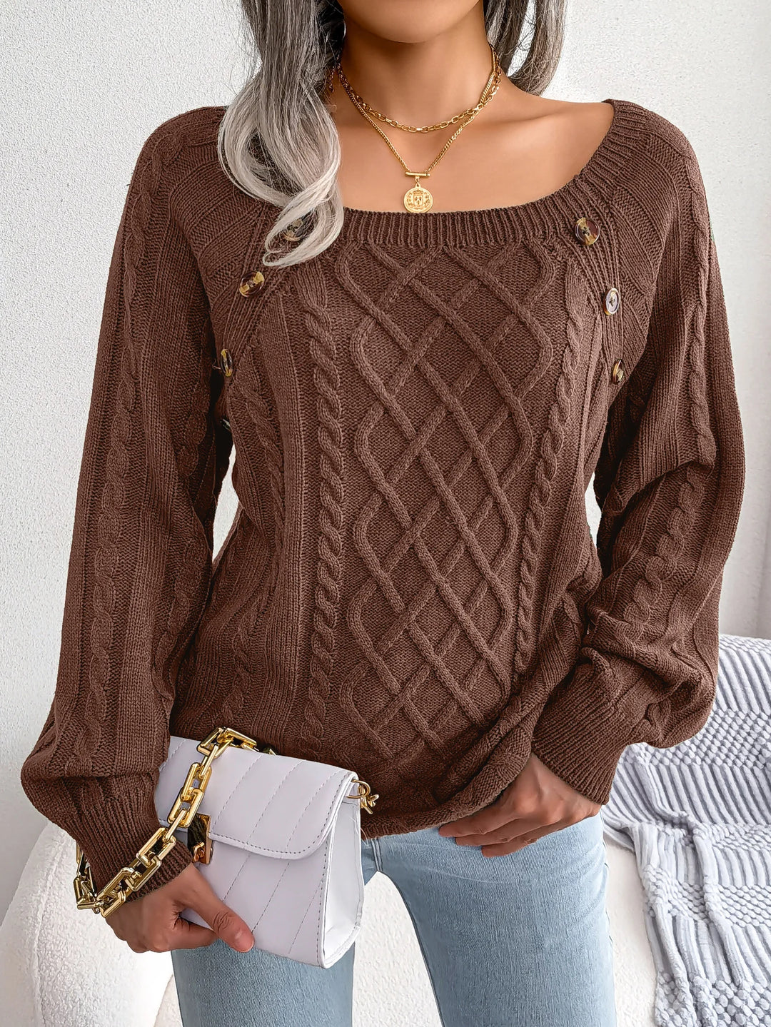Rosemarie - Warm Button Pullover
