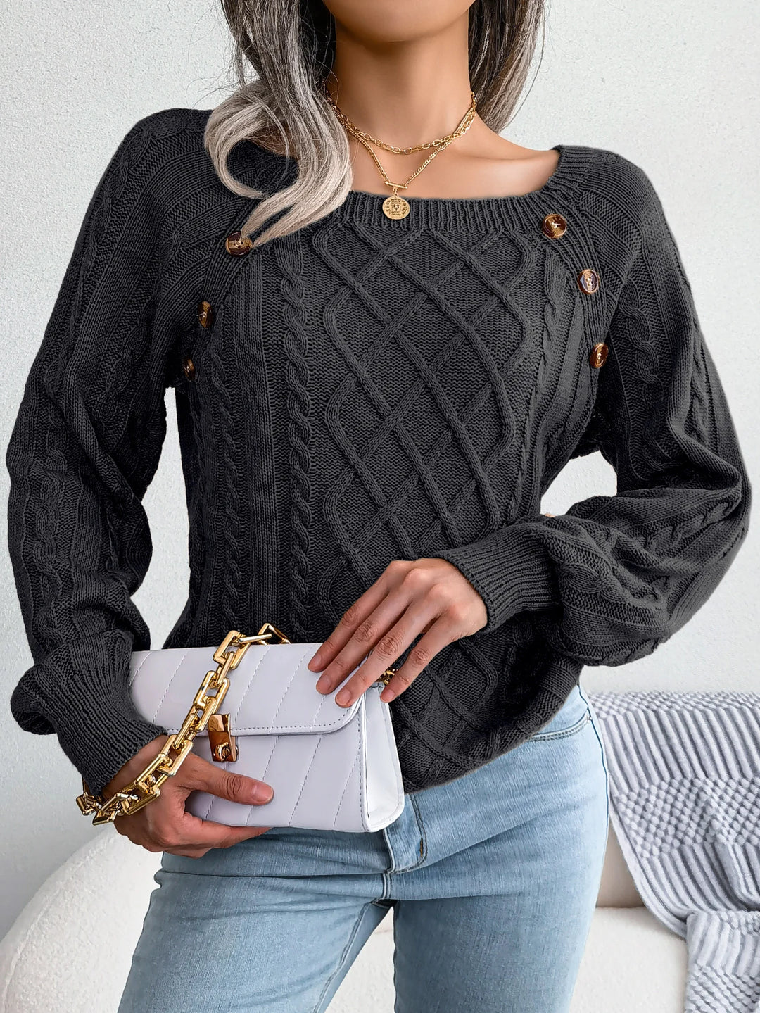Rosemarie - Warm Button Pullover
