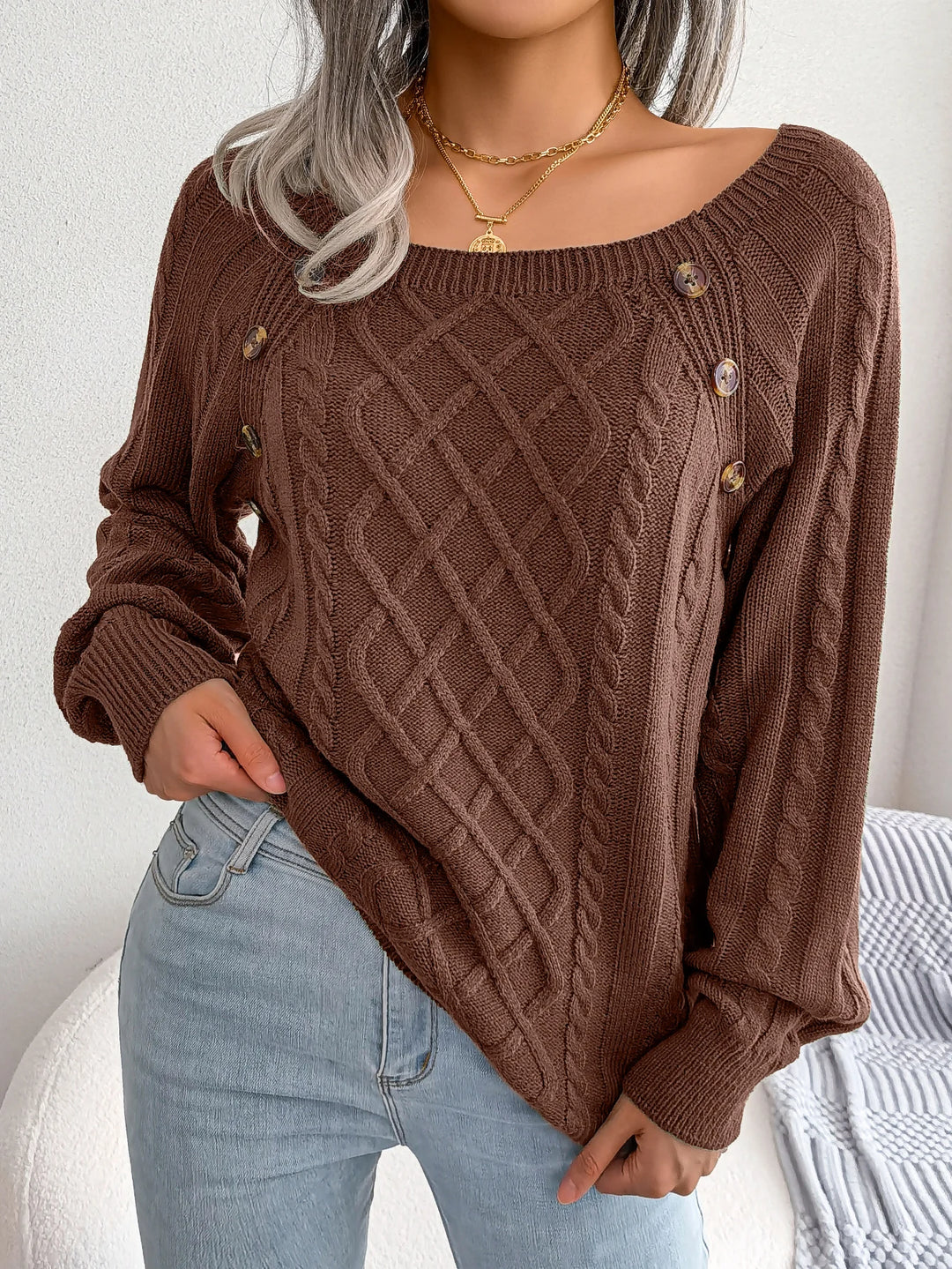 Rosemarie - Warm Button Pullover