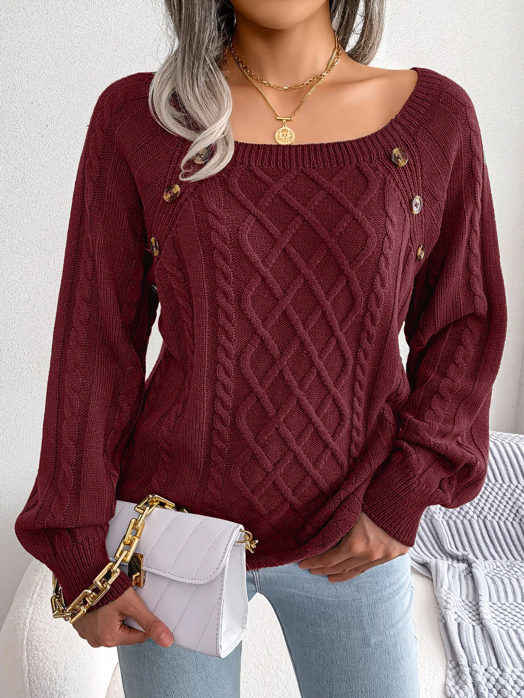 Rosemarie - Warm Button Pullover