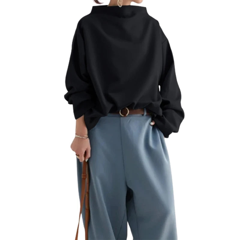 Yiota - Oversized round neck jumper for women