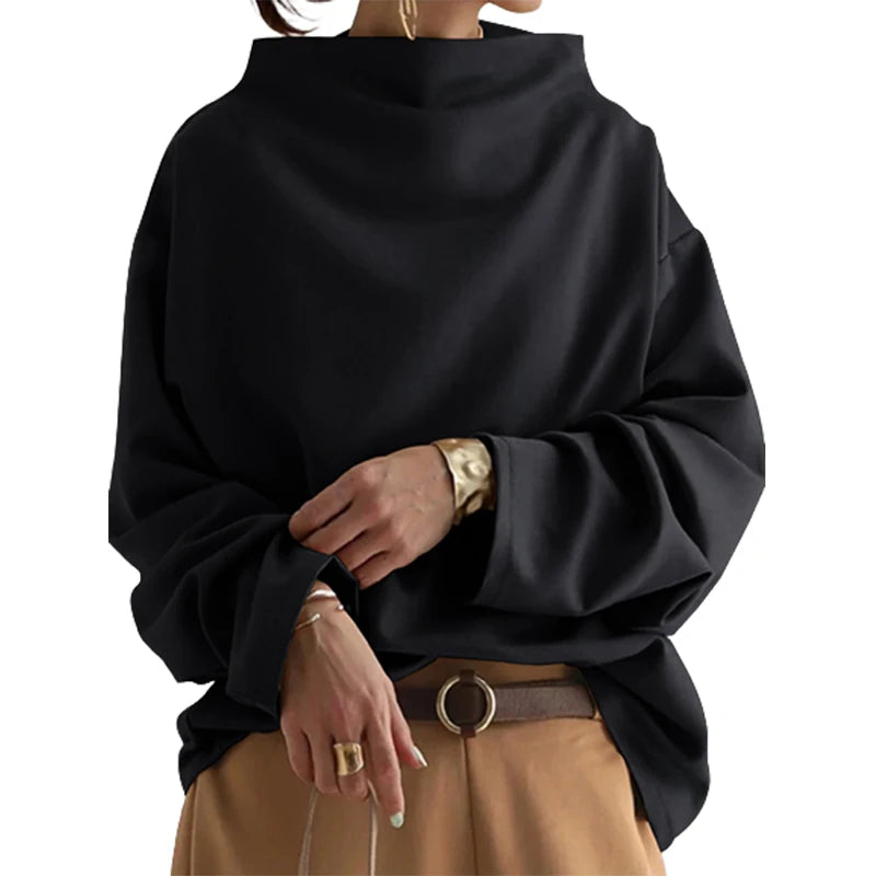 Yiota - Oversized round neck jumper for women