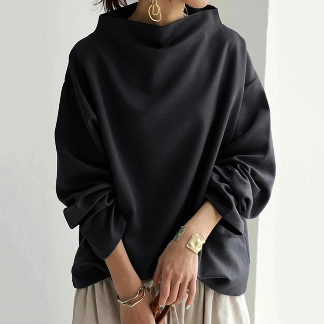 Yiota - Oversized round neck jumper for women