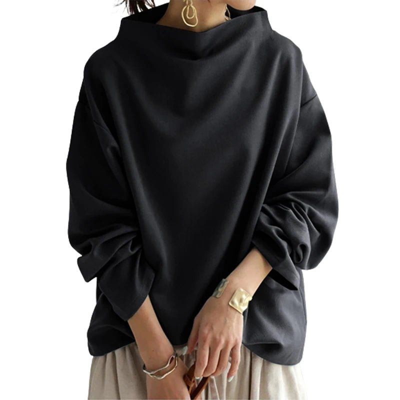 Yiota - Oversized round neck jumper for women