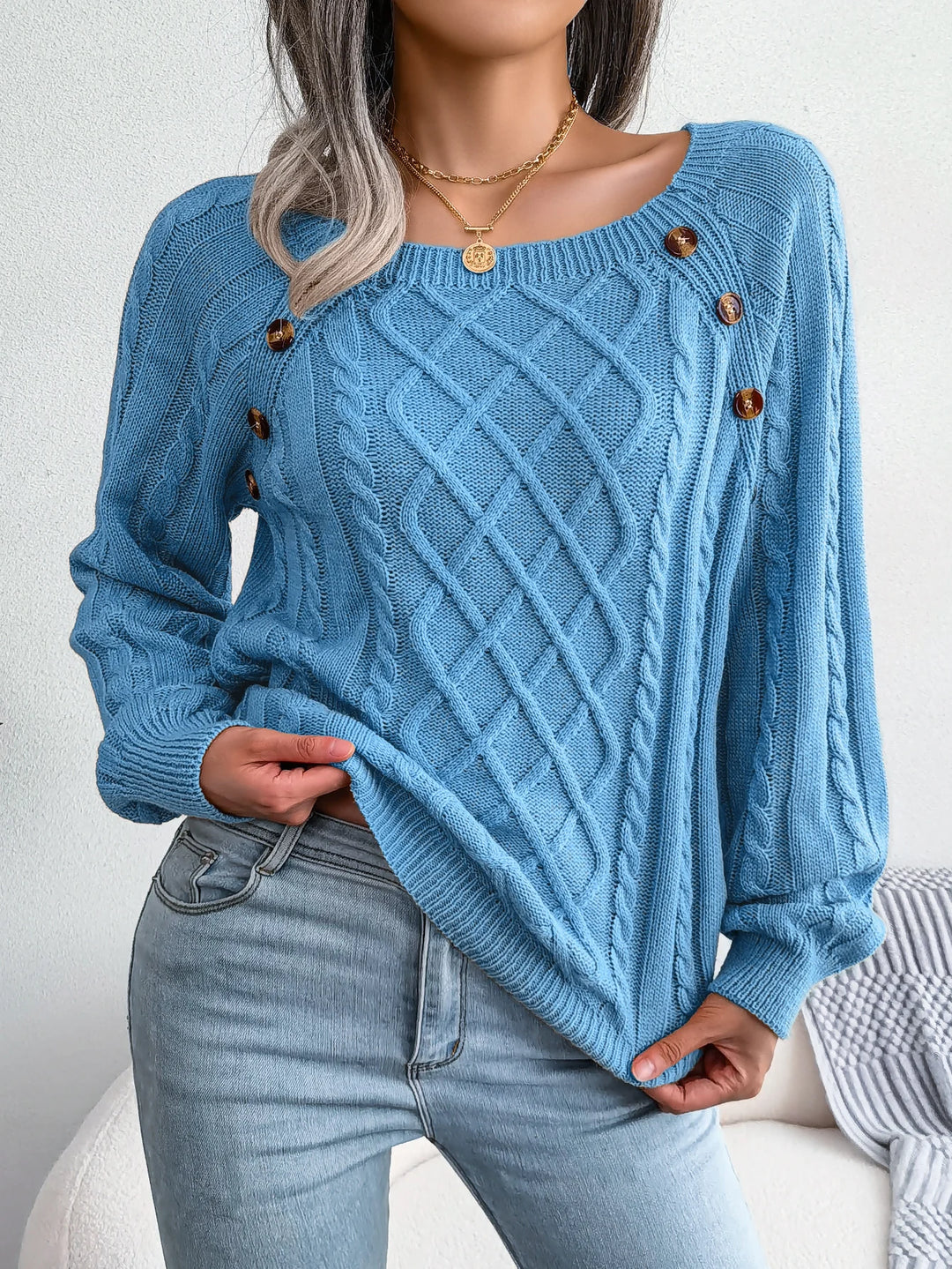 Rosemarie - Warm Button Pullover