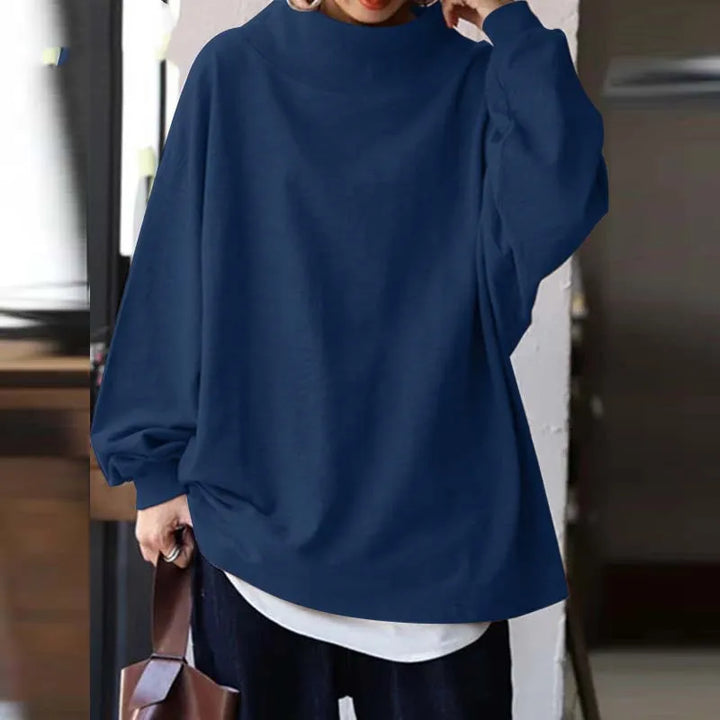 Yolanda - Oversized round neck jumper for women