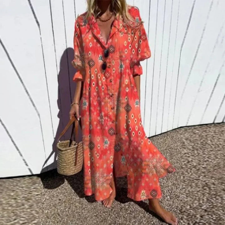 Enine - Flattering Boho Dress