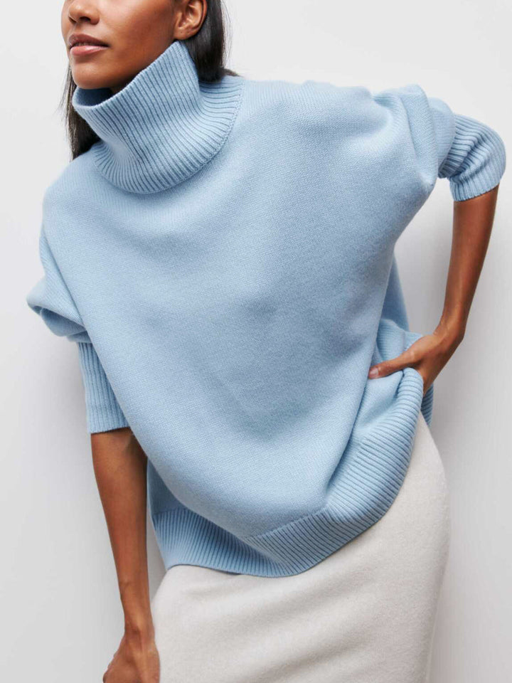 Marta - Women's Oversized Turtleneck Sweater