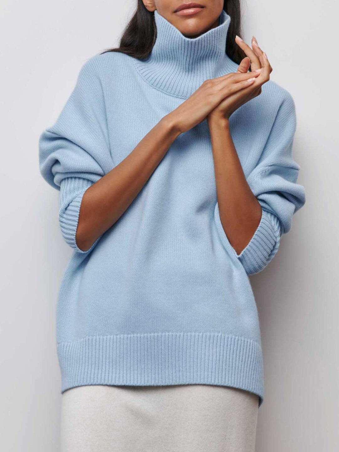Marta - Women's Oversized Turtleneck Sweater