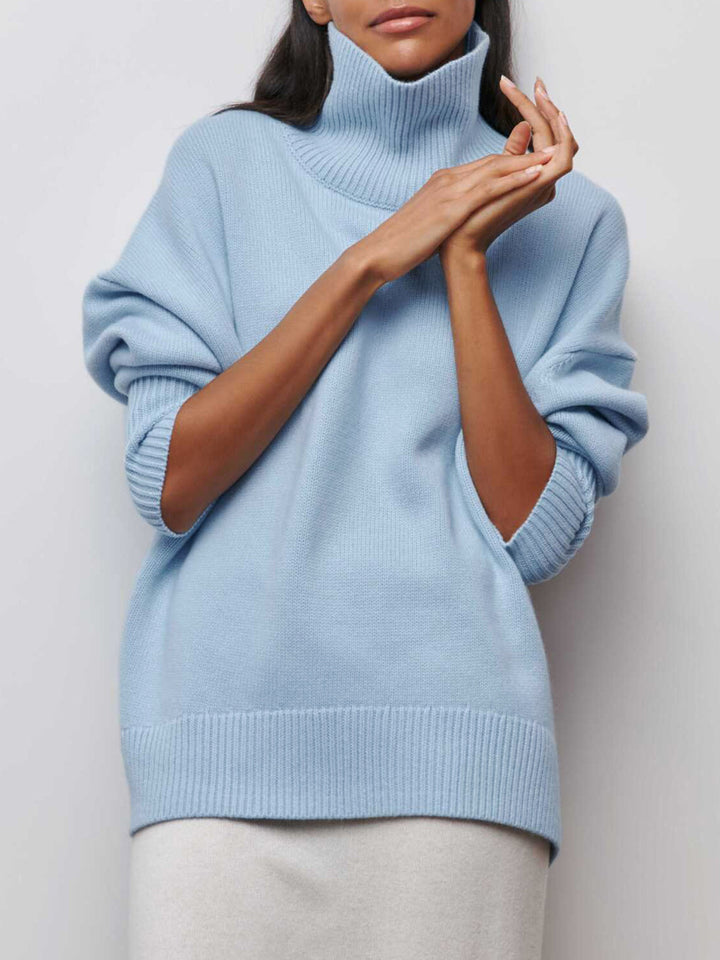 Marta - Women's Oversized Turtleneck Sweater