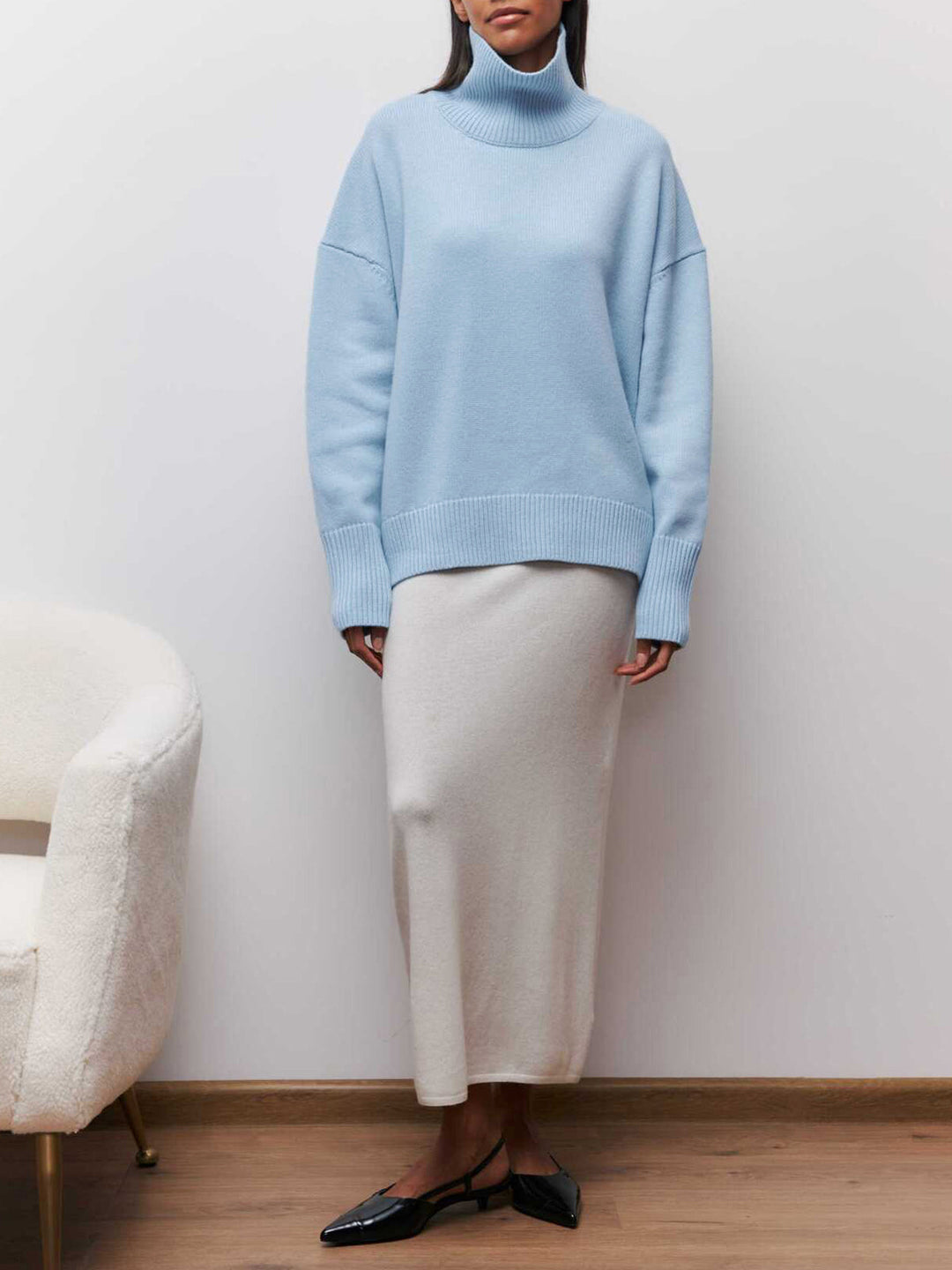 Marta - Women's Oversized Turtleneck Sweater