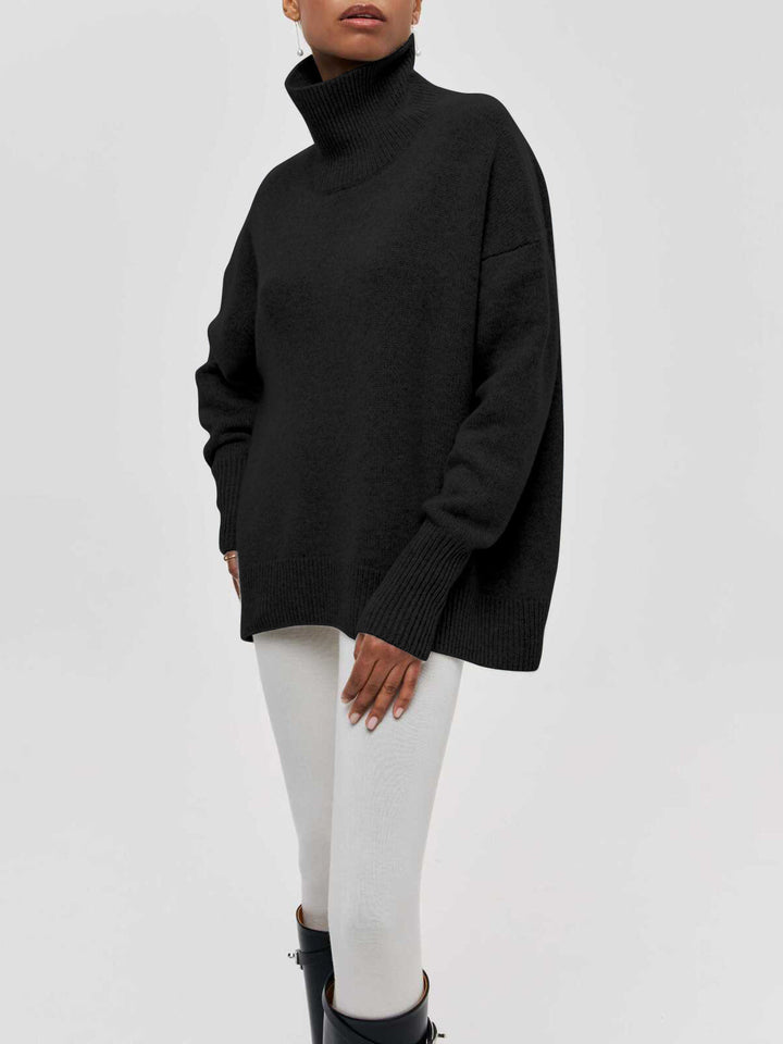 Marta - Women's Oversized Turtleneck Sweater