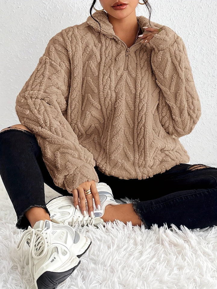 Tara - Knit Half Zip Jumper