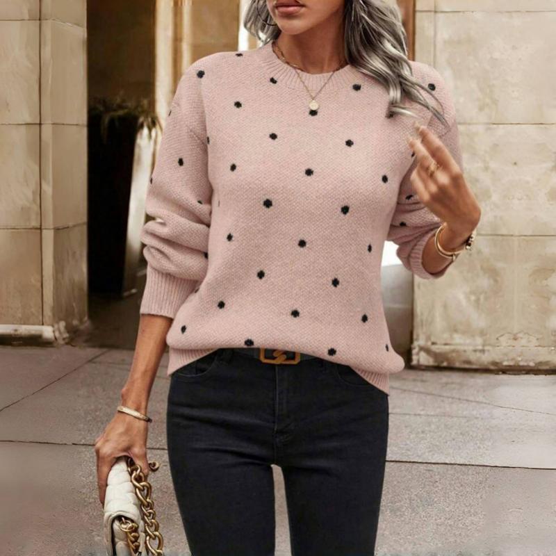 Nicole - Polka Dot Knitted Sweater