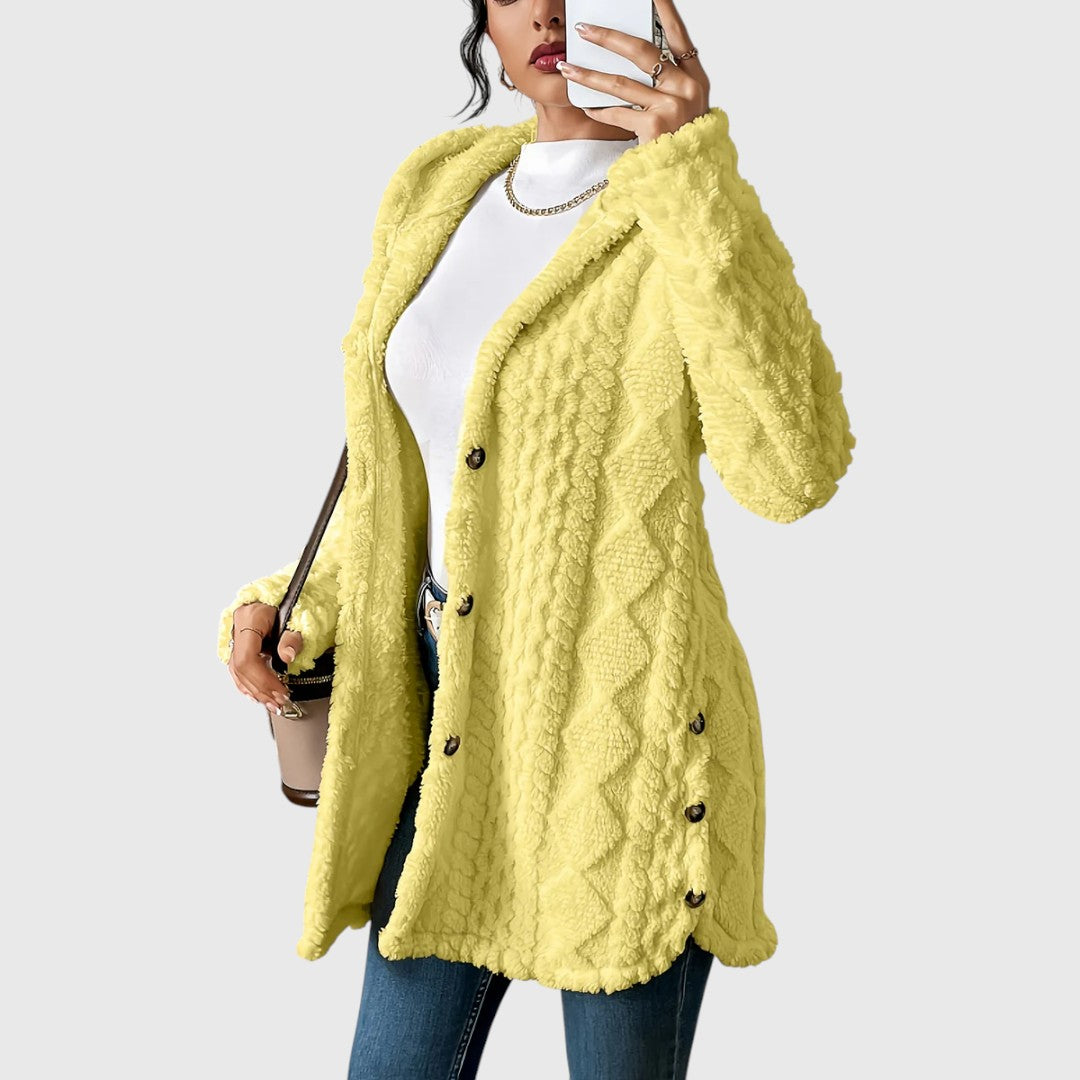 Gladys - Comfortable Mid-length Cardigan