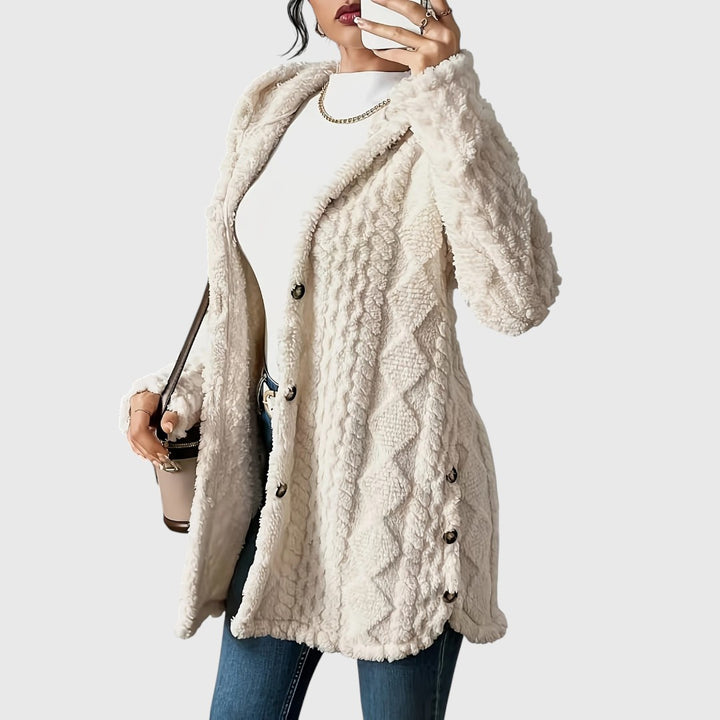 Gladys - Comfortable Mid-length Cardigan