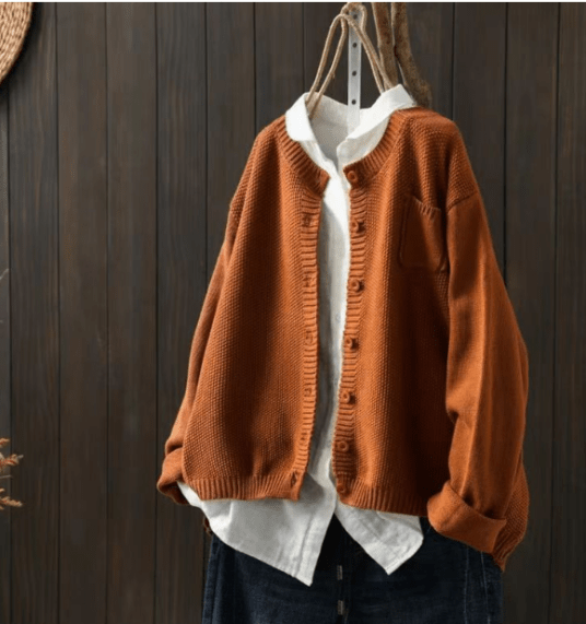 Nicole - Cardigan with Classic Button-Up Design