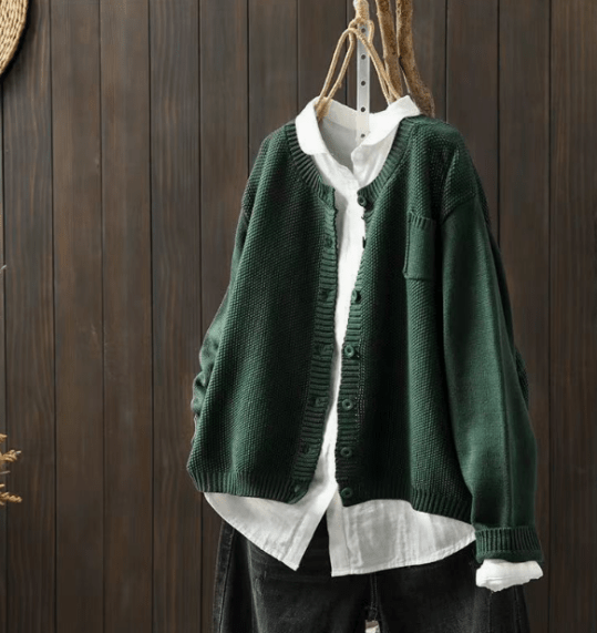 Nicole - Cardigan with Classic Button-Up Design