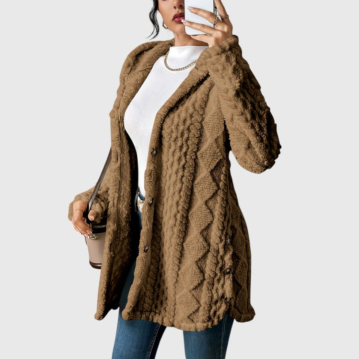 Gladys - Comfortable Mid-length Cardigan