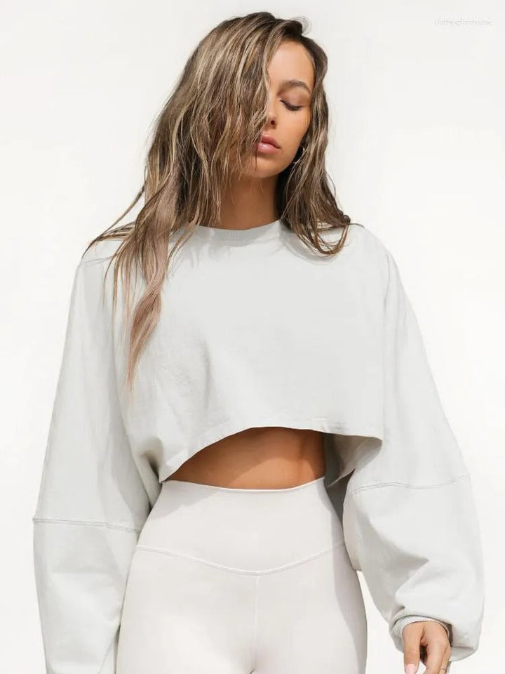 Aliana™ - Chic Cropped Sweatshirt