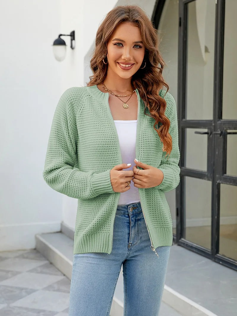 Nienke - Zip-Up Cardigan